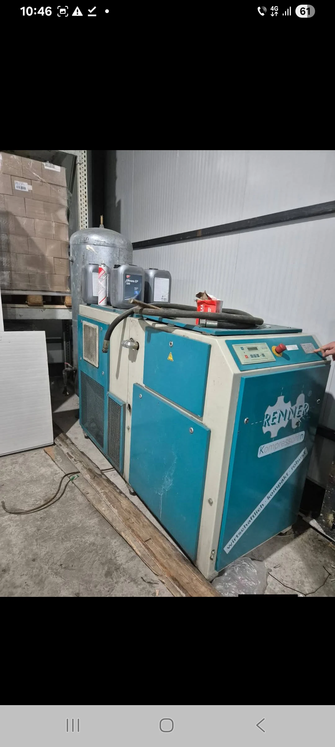 Compresor industrial RENNER Kompressoren, stare excelentă, gata de lucru