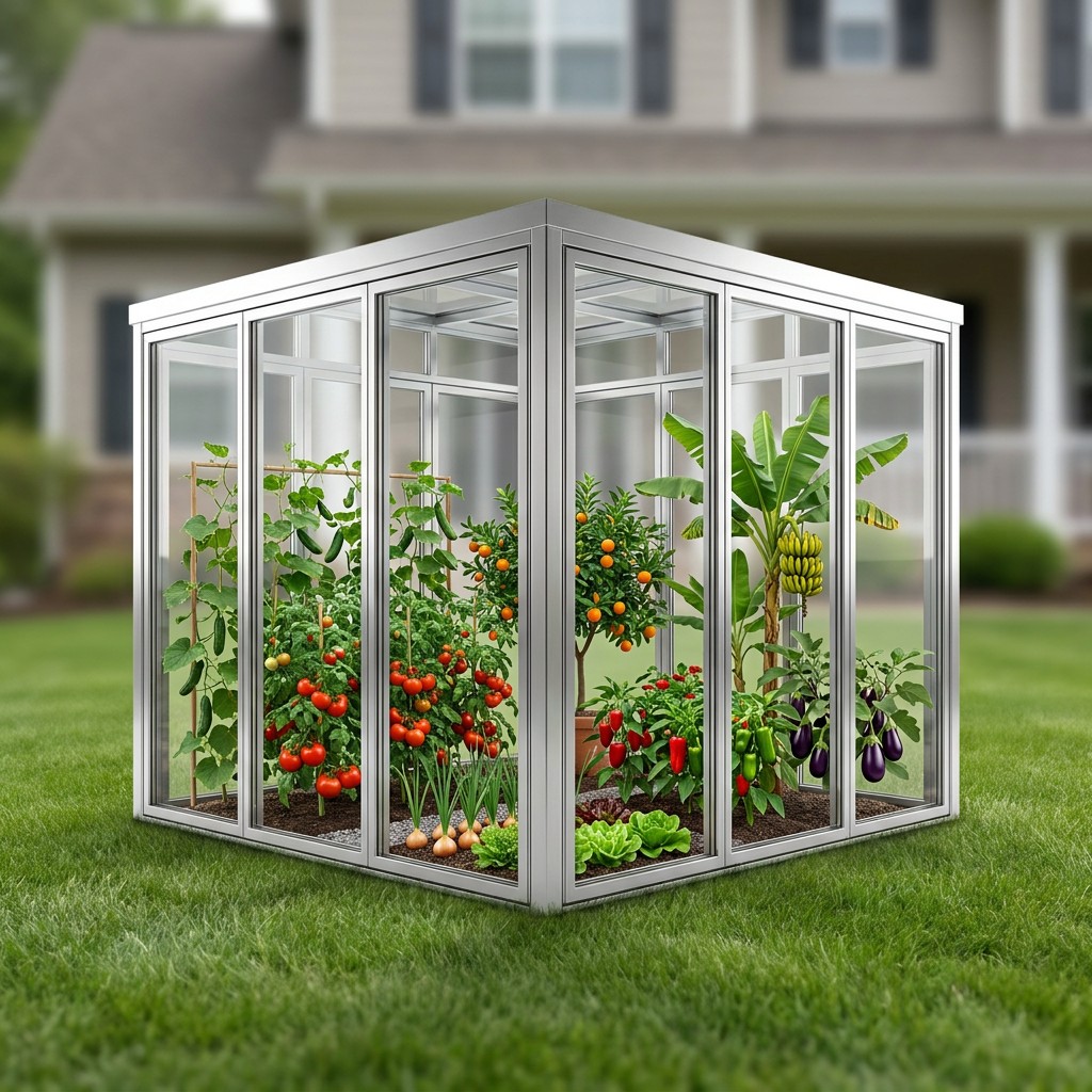 Οικιακά θερμοκήπια/ηλιοστάσια αλουμινίου - 1/1